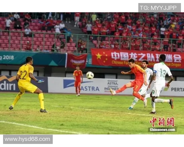 中国国奥队与韩国队激战正酣23岁以下球员展现青春风采与竞技精神